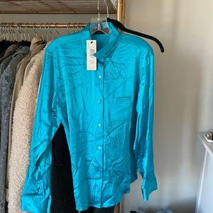 Blue Ellen Tracy blouse